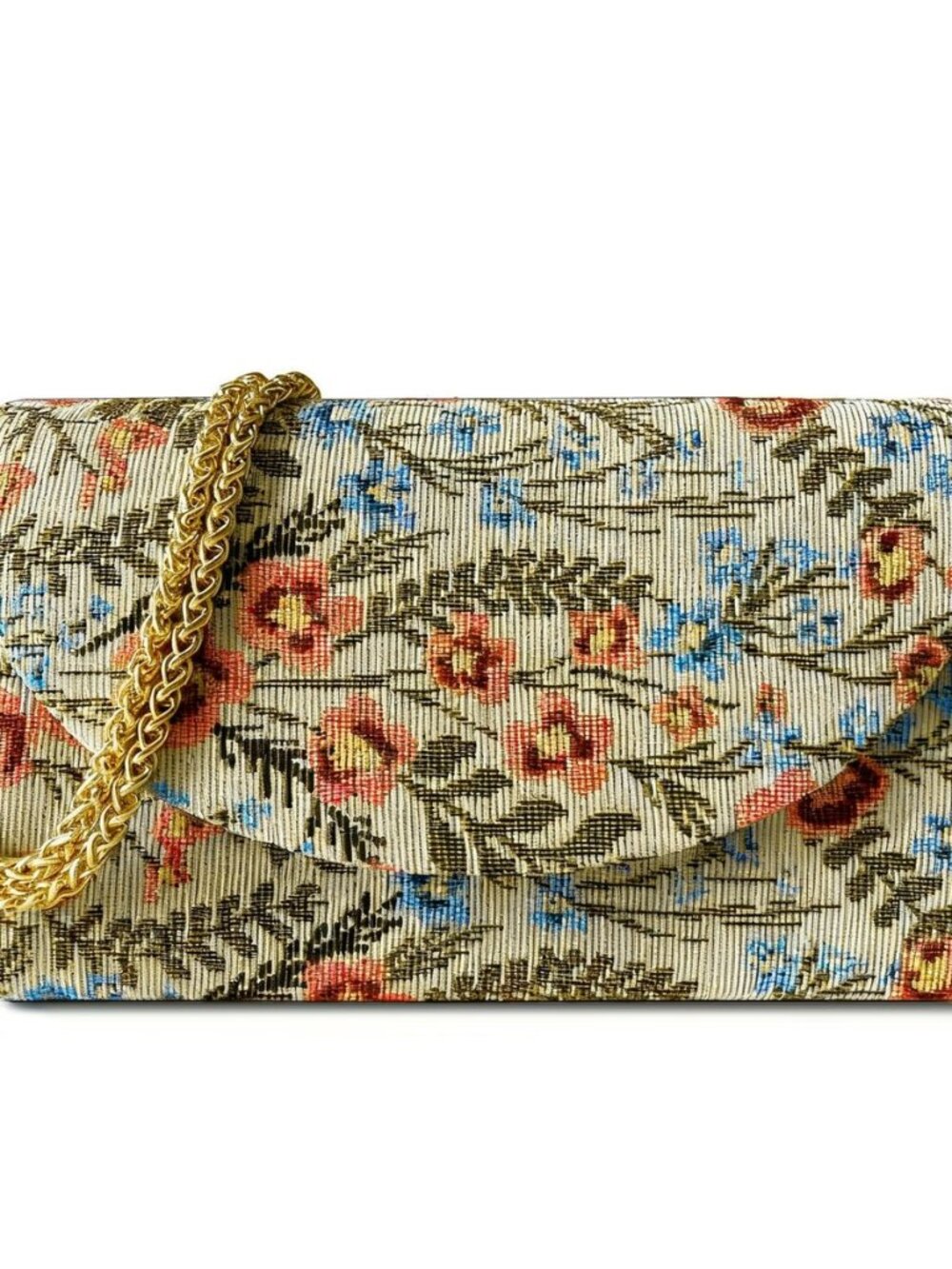 Floral Evening Clutch Purses For Women Cute Embroidery Crossbody Shoulder